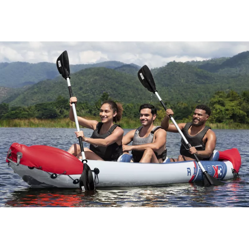 Bestway Hydro Force Rapid X3 Conjunto de caiaque insuflável para 3 pessoas 3,81 m
