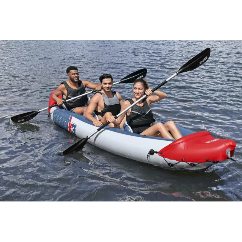 Bestway Hydro Force Rapid X3 Conjunto de caiaque insuflável para 3 pessoas 3,81 m