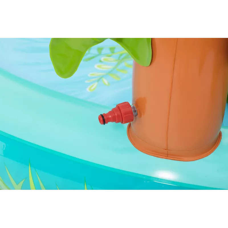 Bestway Crocodile Cove Centro de brincadeira aquática e piscina insuflável para crianças 2,24 m x 1,81 m x 72 cm