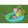 Bestway Crocodile Cove Centro de brincadeira aquática e piscina insuflável para crianças 2,24 m x 1,81 m x 72 cm