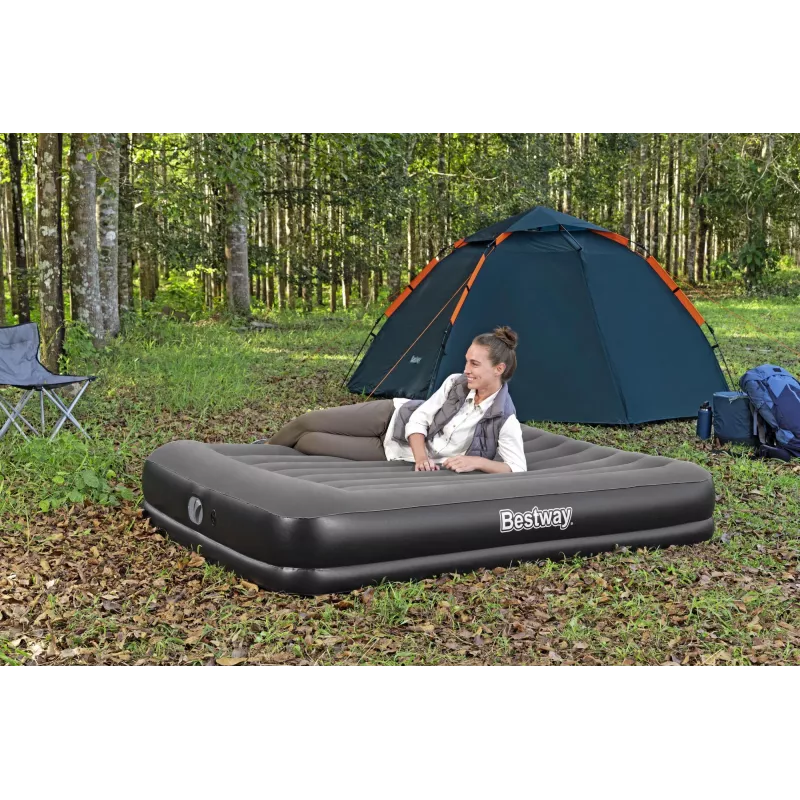Bestway Tritech Colchão de ar Queen com bomba USB integrada 2,03 m x 1,52 m x 36 cm