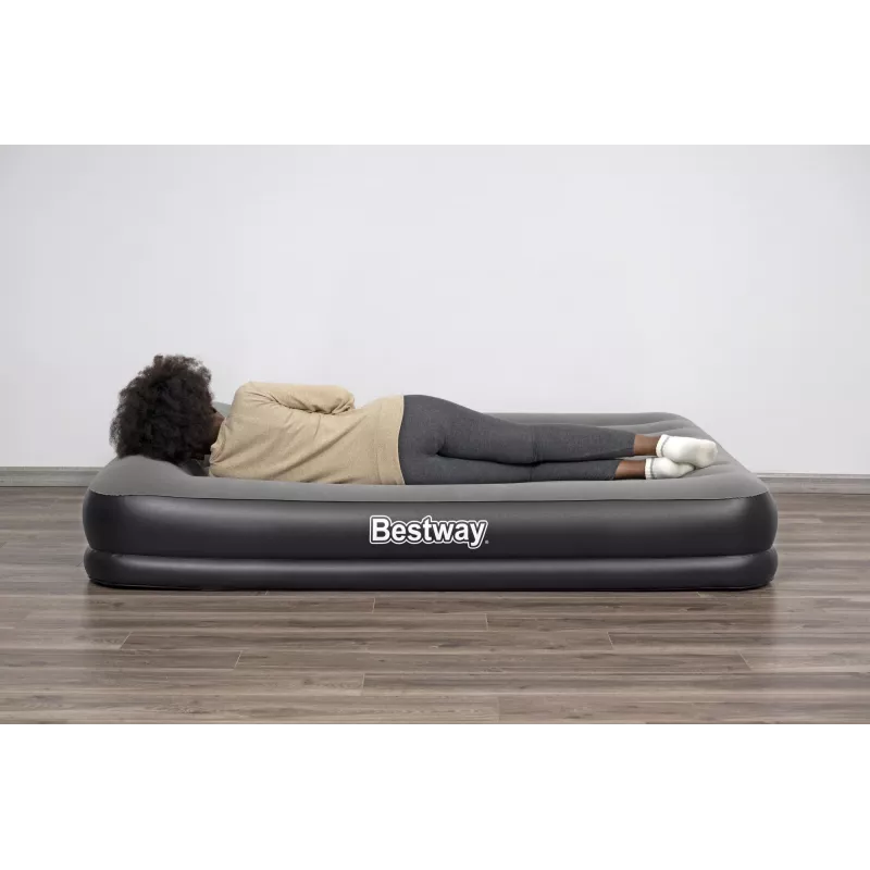 Bestway Tritech Colchão de ar Queen com bomba USB integrada 2,03 m x 1,52 m x 36 cm