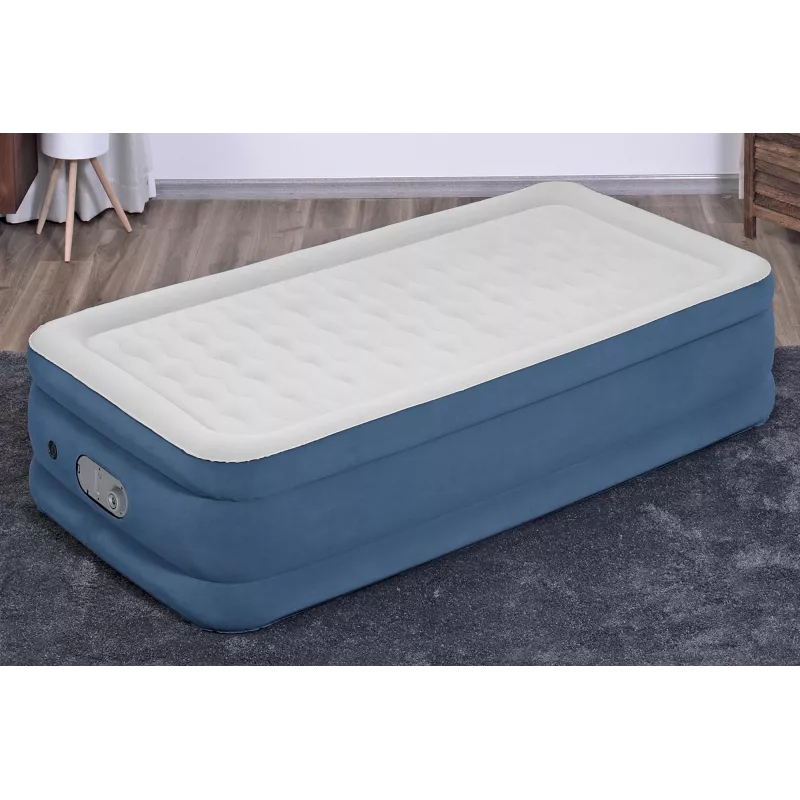 Bestway AlwayzAire Cama de ar Twin com bomba dupla integrada 1,91 m x 97 cm x 46 cm