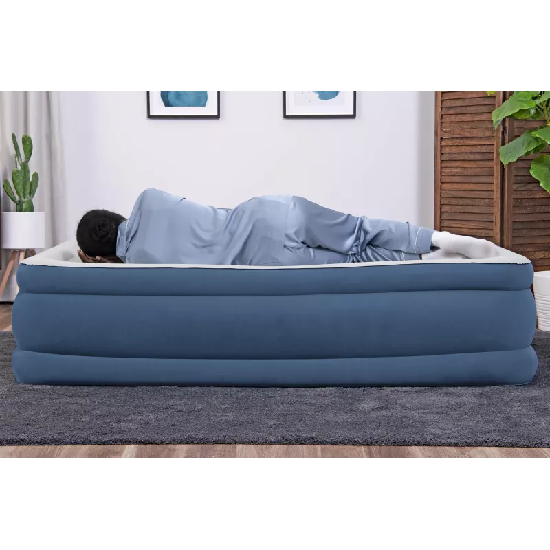 Bestway AlwayzAire Cama de ar Twin com bomba dupla integrada 1,91 m x 97 cm x 46 cm