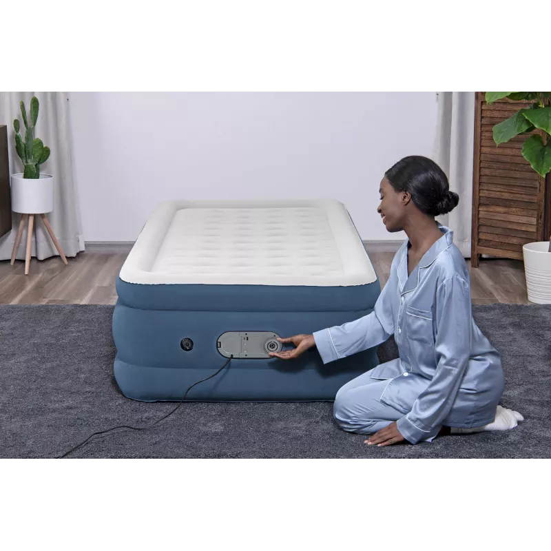 Bestway AlwayzAire Cama de ar Twin com bomba dupla integrada 1,91 m x 97 cm x 46 cm