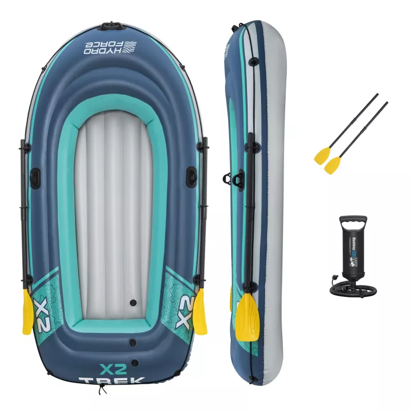 Bestway Hydro Force Trek X2 Conjunto de jangada insuflável para 2 pessoas 2,32 m