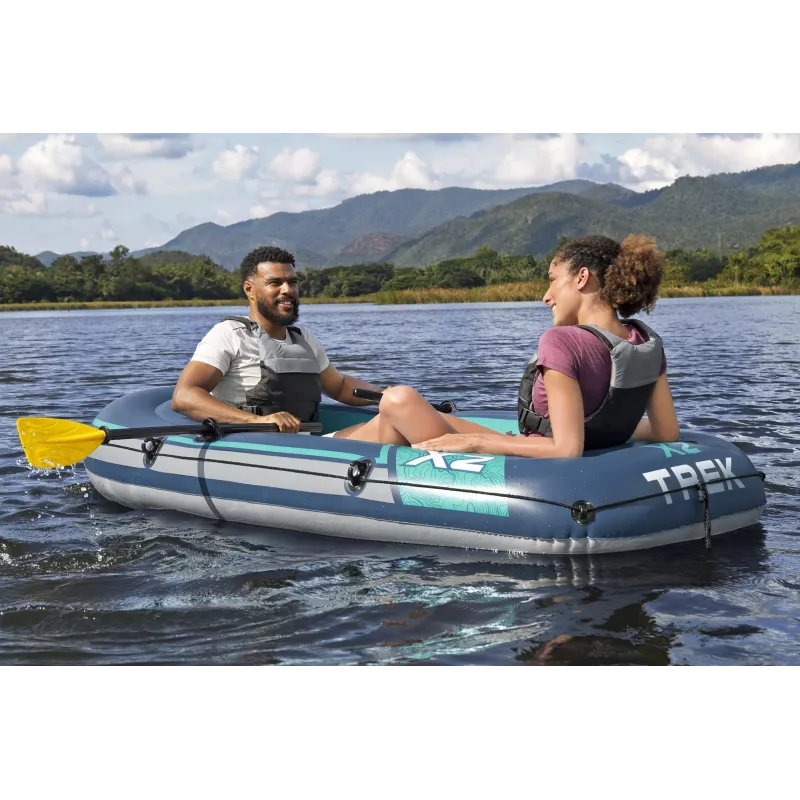 Bestway Hydro Force Trek X2 Conjunto de jangada insuflável para 2 pessoas 2,32 m