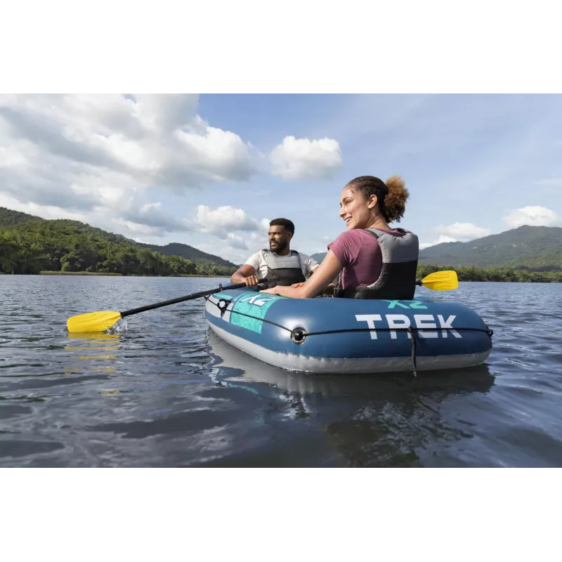 Bestway Hydro Force Trek X2 Conjunto de jangada insuflável para 2 pessoas 2,32 m