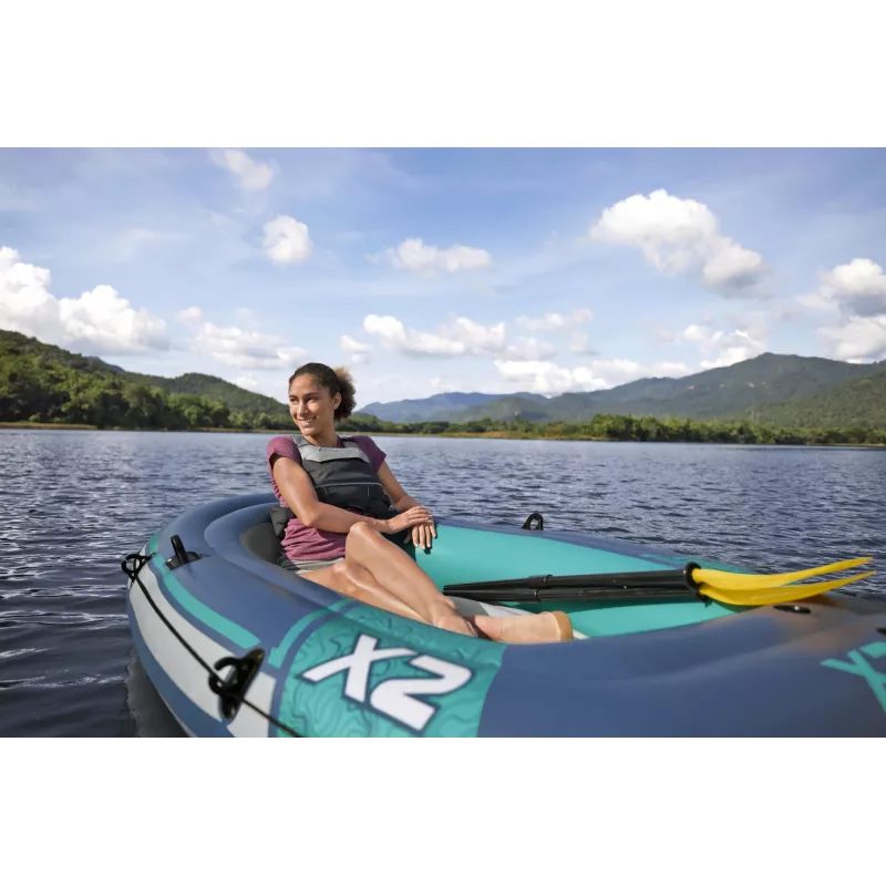 Bestway Hydro Force Trek X2 Conjunto de jangada insuflável para 2 pessoas 2,32 m