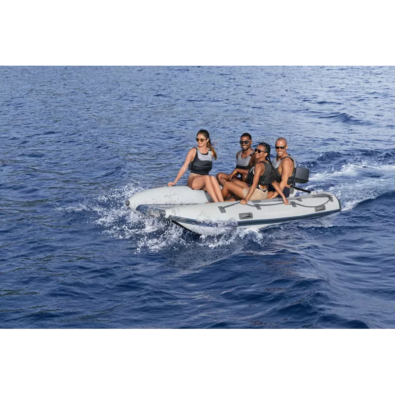 Bestway Hydro Force Beacon Elite Conjunto de barco desportivo insuflável para 5 pessoas 3,35 m