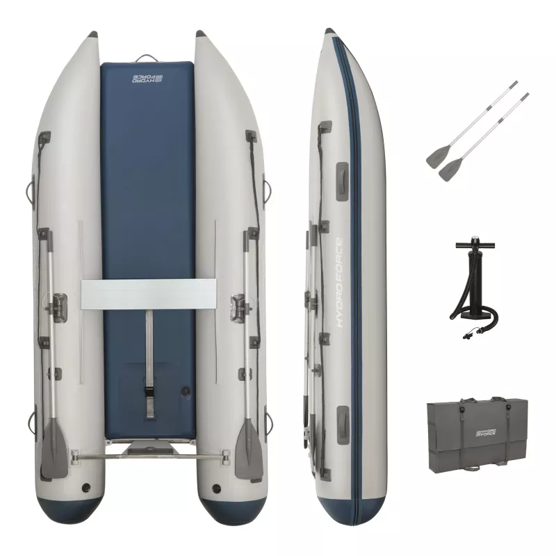 Bestway Hydro Force Beacon Elite Conjunto de barco desportivo insuflável para 5 pessoas 3,35 m