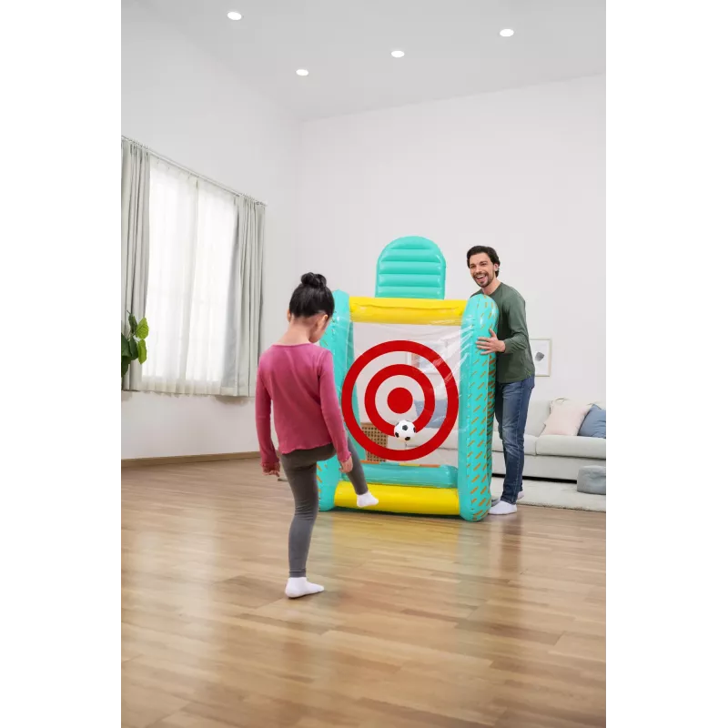 Bestway Perfect Aim Jogo de jardim insuflável 3 em 1, Centro de brincadeira insuflável, 5 ano(s), Policloreto de vinilo (PVC), Multicolor