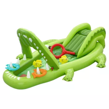 Bestway Later Gator Parque aquático e piscina insuflável para crianças 2,34 m x 1,63 m x 87 cm