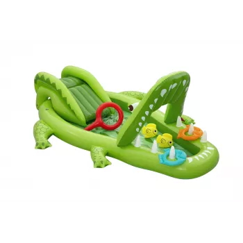 Bestway Later Gator Parque aquático e piscina insuflável para crianças 2,34 m x 1,63 m x 87 cm