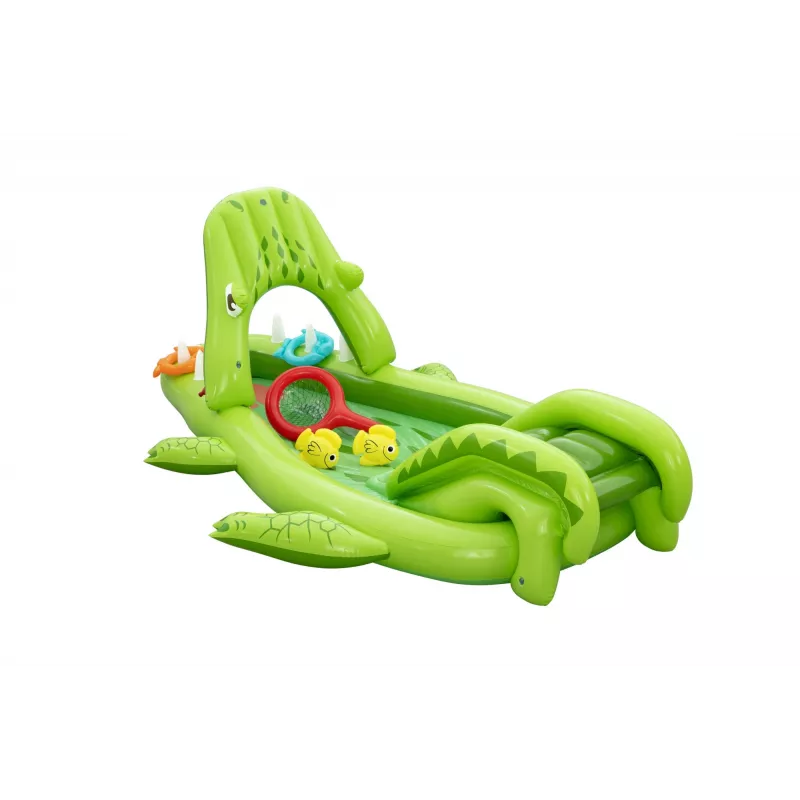 Bestway Later Gator Parque aquático e piscina insuflável para crianças 2,34 m x 1,63 m x 87 cm