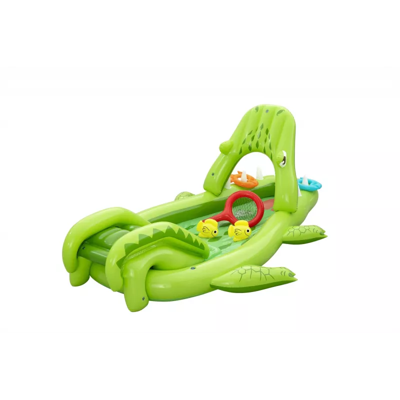 Bestway Later Gator Parque aquático e piscina insuflável para crianças 2,34 m x 1,63 m x 87 cm