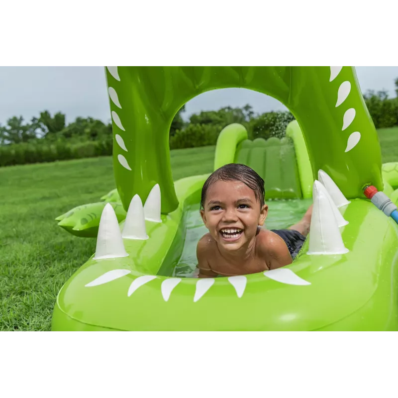 Bestway Later Gator Parque aquático e piscina insuflável para crianças 2,34 m x 1,63 m x 87 cm