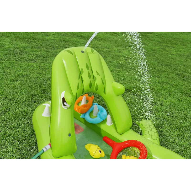 Bestway Later Gator Parque aquático e piscina insuflável para crianças 2,34 m x 1,63 m x 87 cm
