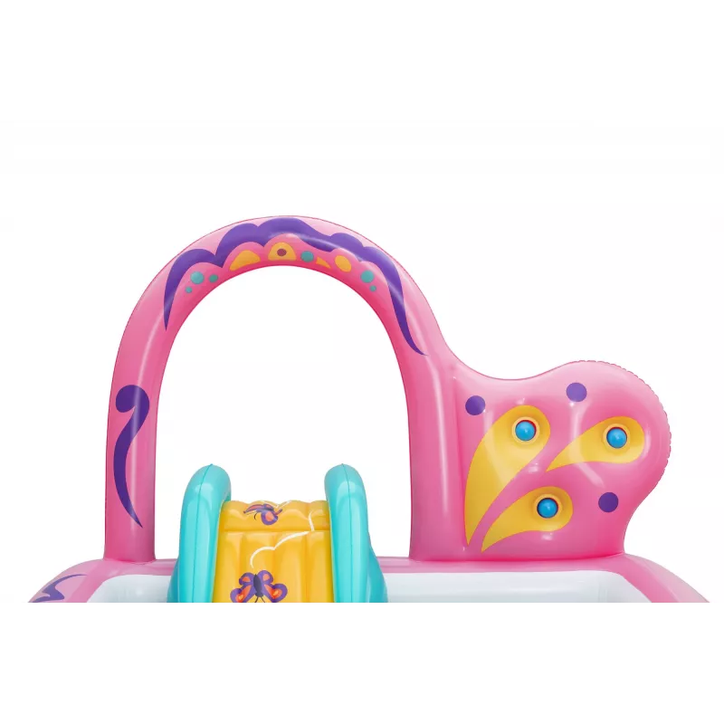 Bestway Butterfly Wonder Centro de brincadeira aquática e piscina insuflável para crianças 1,80 m x 1,80 m x 1,17 m