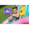 Bestway Butterfly Wonder Centro de brincadeira aquática e piscina insuflável para crianças 1,80 m x 1,80 m x 1,17 m
