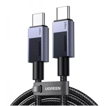 Ugreen 45068 Cabo USB 2 m USB C 0,48 Gbit/s 240 W Preto, Cinzento