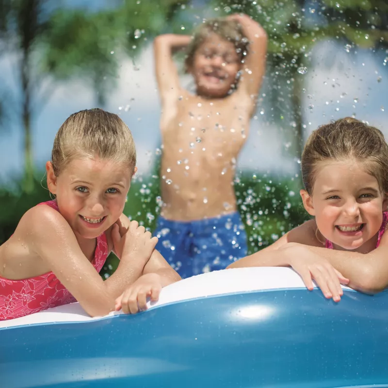 Bestway Piscina familiar retangular azul insuflável 3,05 m x 1,83 m x 46 cm