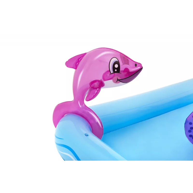 Bestway Play Center Fantastic Aquarium Piscina de brincar, piscina insuflável, 308 L, Forma de 8, 2 a., Vinil, multicolor