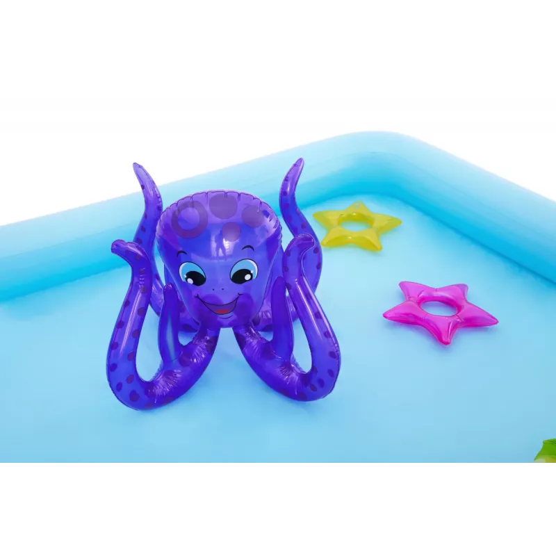 Bestway Play Center Fantastic Aquarium Piscina de brincar, piscina insuflável, 308 L, Forma de 8, 2 a., Vinil, multicolor