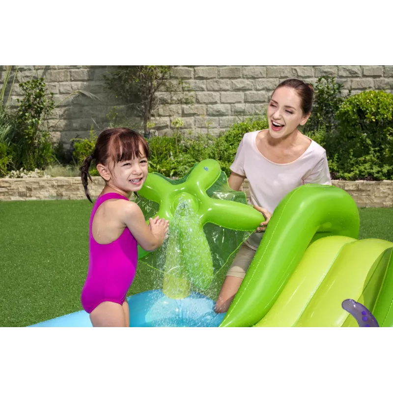 Bestway Play Center Fantastic Aquarium Piscina de brincar, piscina insuflável, 308 L, Forma de 8, 2 a., Vinil, multicolor