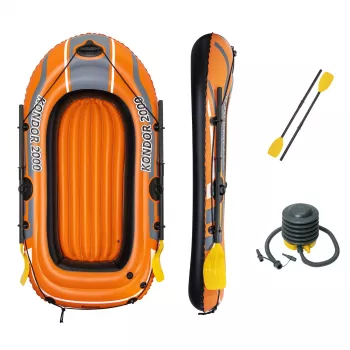 Bestway HYDRO-FORCE Barco insuflável - inclui remos e bomba de pé