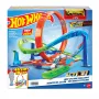 Hot Wheels Action Loop Cyclone Challenge Conjunto de pista com carro de brinquedo à escala 1:64, armazenamento fácil