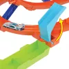 Hot Wheels Action Loop Cyclone Challenge Conjunto de pista com carro de brinquedo à escala 1:64, armazenamento fácil