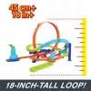 Hot Wheels Action Loop Cyclone Challenge Conjunto de pista com carro de brinquedo à escala 1:64, armazenamento fácil
