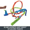 Hot Wheels Action Loop Cyclone Challenge Conjunto de pista com carro de brinquedo à escala 1:64, armazenamento fácil