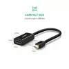 Ugreen 40360 Adaptador de cabo de vídeo 0,25 m Mini DisplayPort HDMI Preto