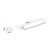 Multibrackets M Universal Cobertura de Cabo Branco 50mm-W 1600-L, Branco, Alumínio, 50 mm, 1 unid., 64 mm, 1620 mm