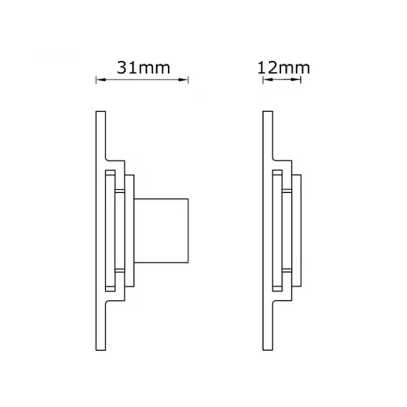 Multibrackets M Universal Suporte de parede super fino Pequeno Prateado, 66 cm (26
