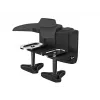 Multibrackets M Desktopmount Suporte simples / duplo / triplo com fixação de mesa