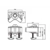 Multibrackets M Desktopmount Suporte simples / duplo / triplo com fixação de mesa