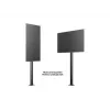 Multibrackets M Display Stand 180 Simples Preto com montagem no chão