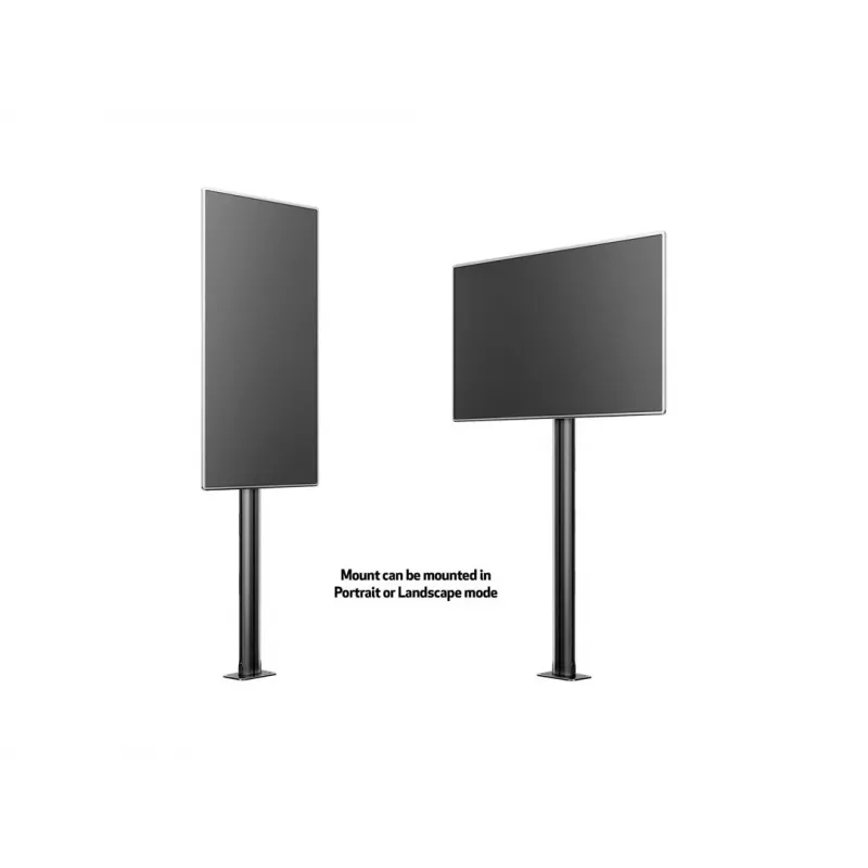 Multibrackets M Display Stand 180 Simples Preto com montagem no chão