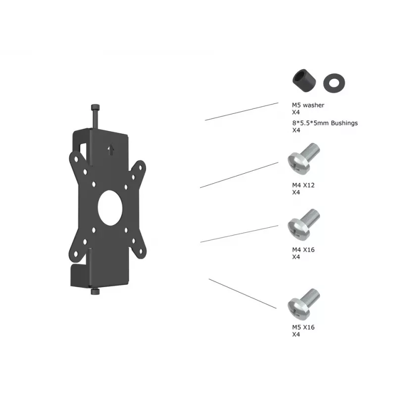 Multibrackets M Pro Series - Suporte de monitor fixo Pro 50/75/100