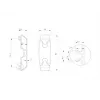 Multibrackets M Pro Series - Clipe de gestão de cabos pack de 6, clipe de gestão de cabos, preto, plástico, 100 g, 90 mm, 30 mm