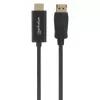 Manhattan Cabo DisplayPort 1.2 para HDMI, 4K@60Hz, 1m, macho para macho, DP com bloqueio, preto, não bidirecional, três anos de garantia, corresponde a 3F-DP-HDMI-4K60-HDR