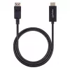 Manhattan Cabo DisplayPort 1.2 para HDMI, 4K@60Hz, 1m, macho para macho, DP com bloqueio, preto, não bidirecional, três anos de garantia, corresponde a 3F-DP-HDMI-4K60-HDR