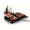 Ariete 1934 MetalGrill 3em1, grelhador elétrico para grelhar misto, 2000 W, 3 modos de cozedura, placas antiaderentes, prateado/preto