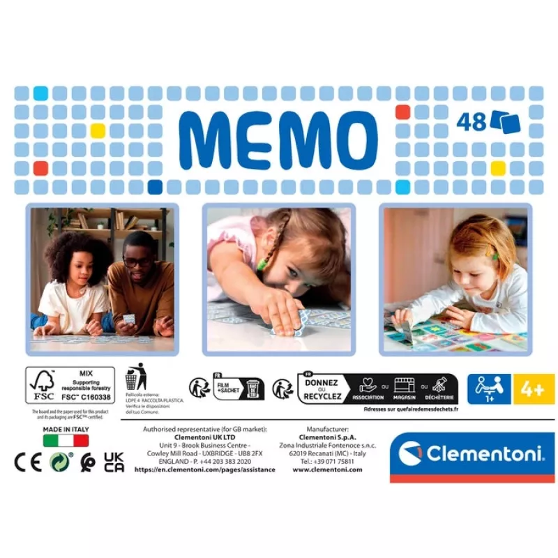 Clementoni 18314 Jogo de tabuleiro/cartas Memory