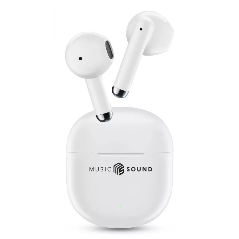 Music Sound Breeze Auscultadores Bluetooth in-ear em design de cápsula com estojo colorido