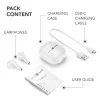 Music Sound Breeze Auscultadores Bluetooth in-ear em design de cápsula com estojo colorido