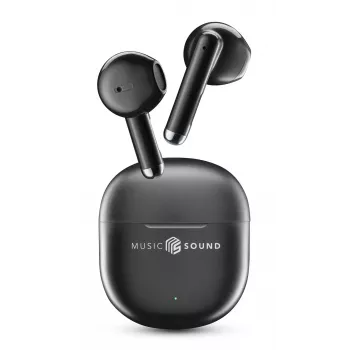 Music Sound Breeze Auscultadores Bluetooth de cápsula com estojo colorido